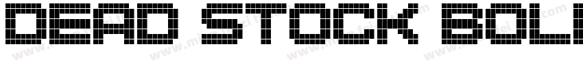 Dead Stock Bold字体转换